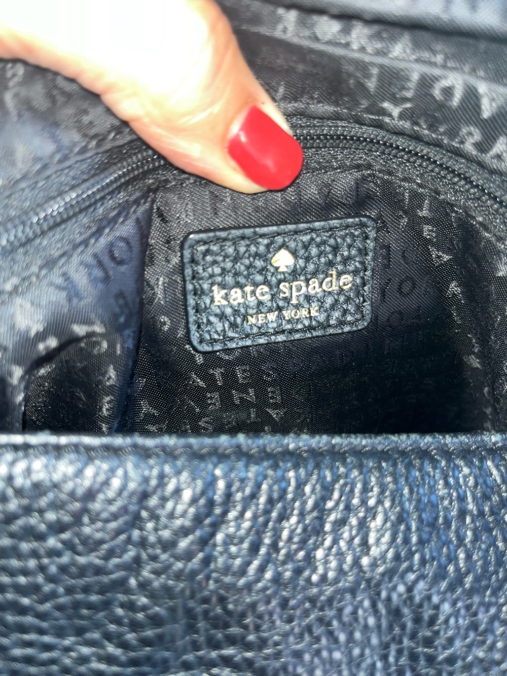 kate spade Black Pebbled Leather Crossbody Bag - Picture 10 of 14